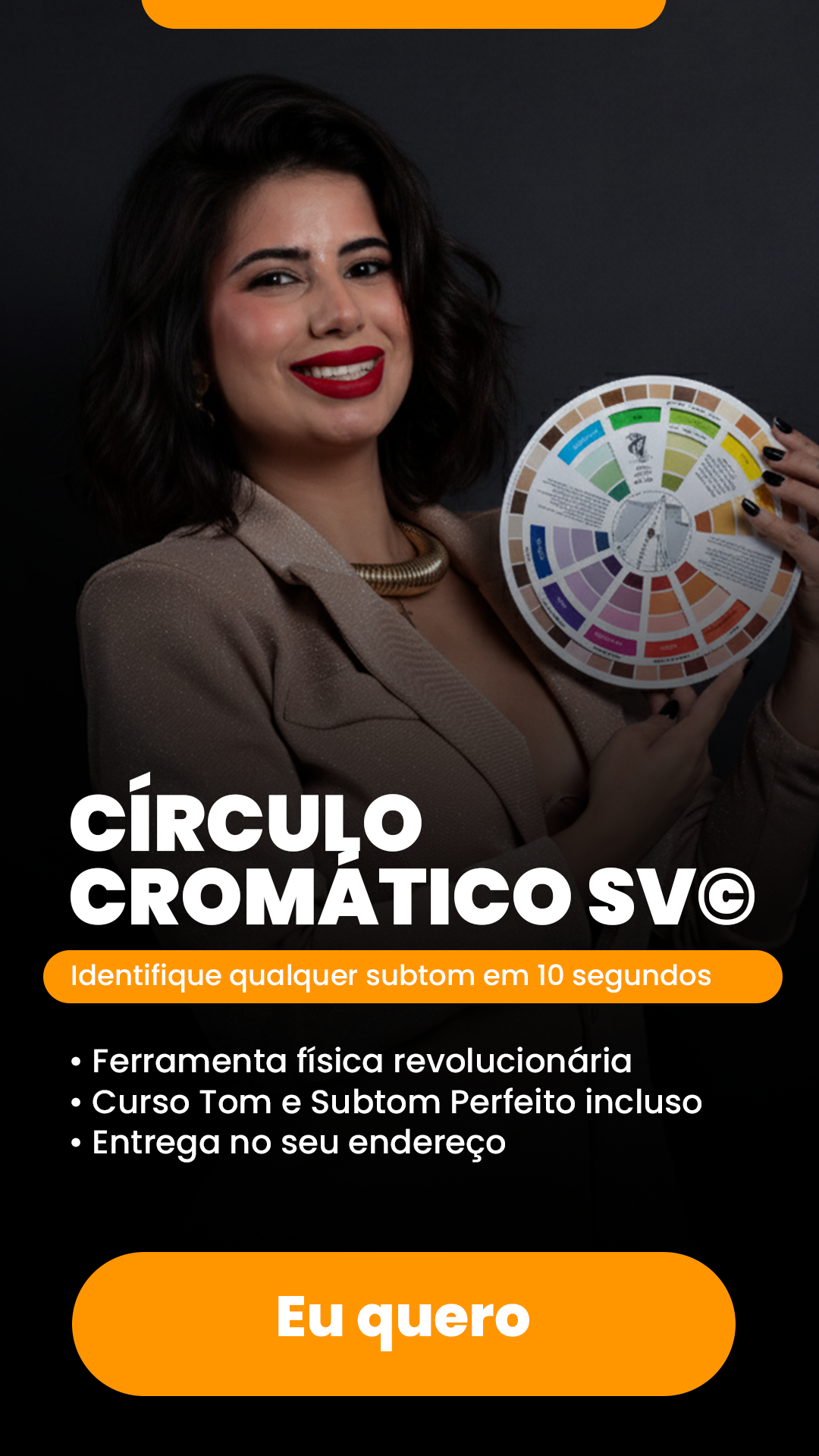 Círculo Cromático das Peles Brasileiras 2.0 na mão da Sara Veiga
